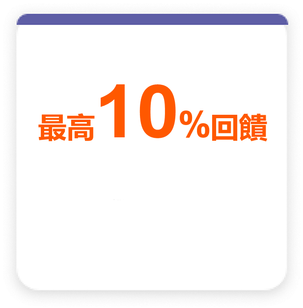 指定旅遊交通消費最高10%回饋