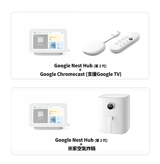 台灣大哥大小米智慧家庭+Nest Hub2組合案