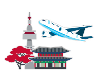 首爾雙人來回機票